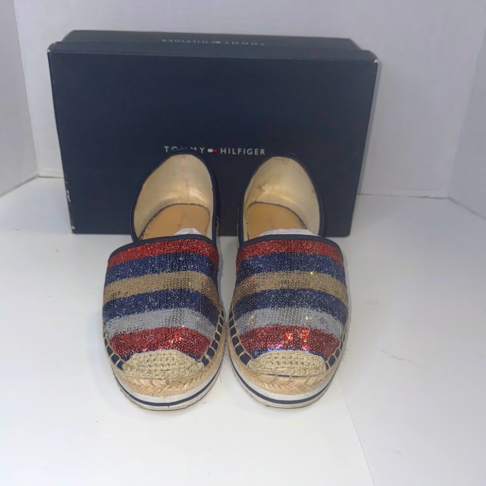 Tommy Hilfiger Espadrille Stripe Sequin